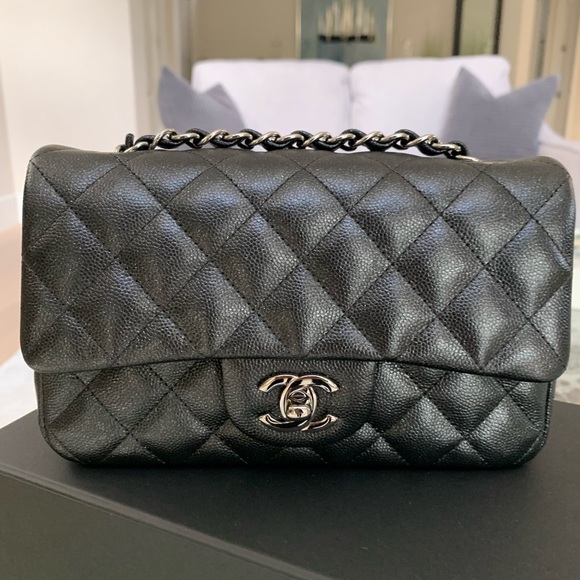 CHANEL Handbags - Chanel 18C Black Caviar Mini 😍